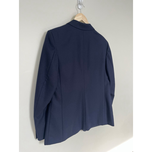 100% Pure Wool Vintage Aquascutum of London Navy Blue Blazer with Gold Buttons - Picture 7 of 8